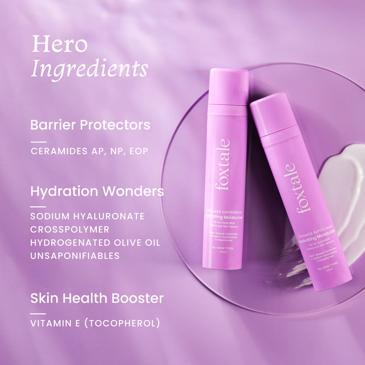 Contents of Hydrating Moisturiser by Foxtale 