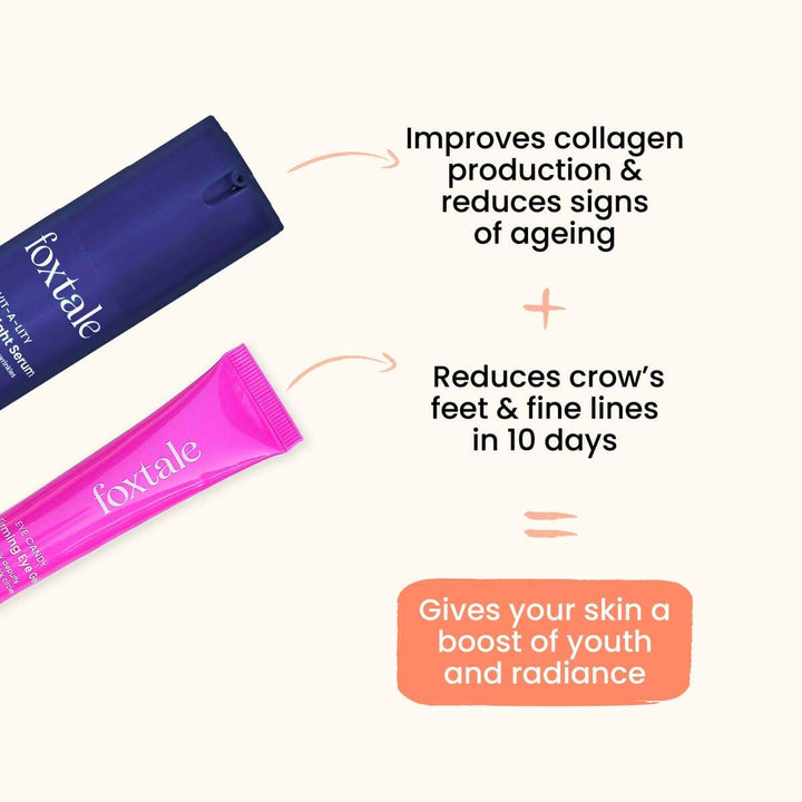 Firming eye gel and Retinol Night serum gives your skin a boost of youth in 10 days 
