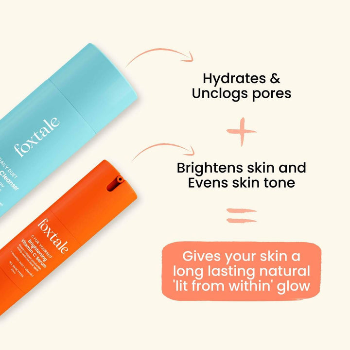 Know what Daily Cleanser and brightening Vitamin C Serum do?